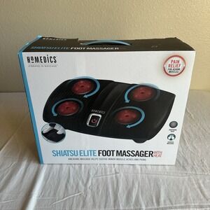 HoMedics Shiatsu Foot Massager with Heat Kneading Massage FMS-255HJ Works EUC
